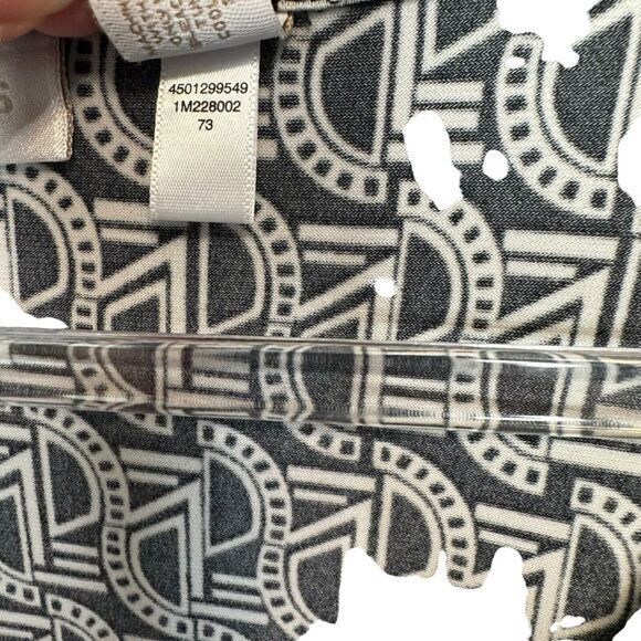 CHICOS 3 US XL Geometric Print Stretch Jersey Knit‎ Top Scoop Neck 3/4 Sleeves - Picture 6 of 6